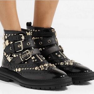 Burberry Everdon Combat Studded Boots